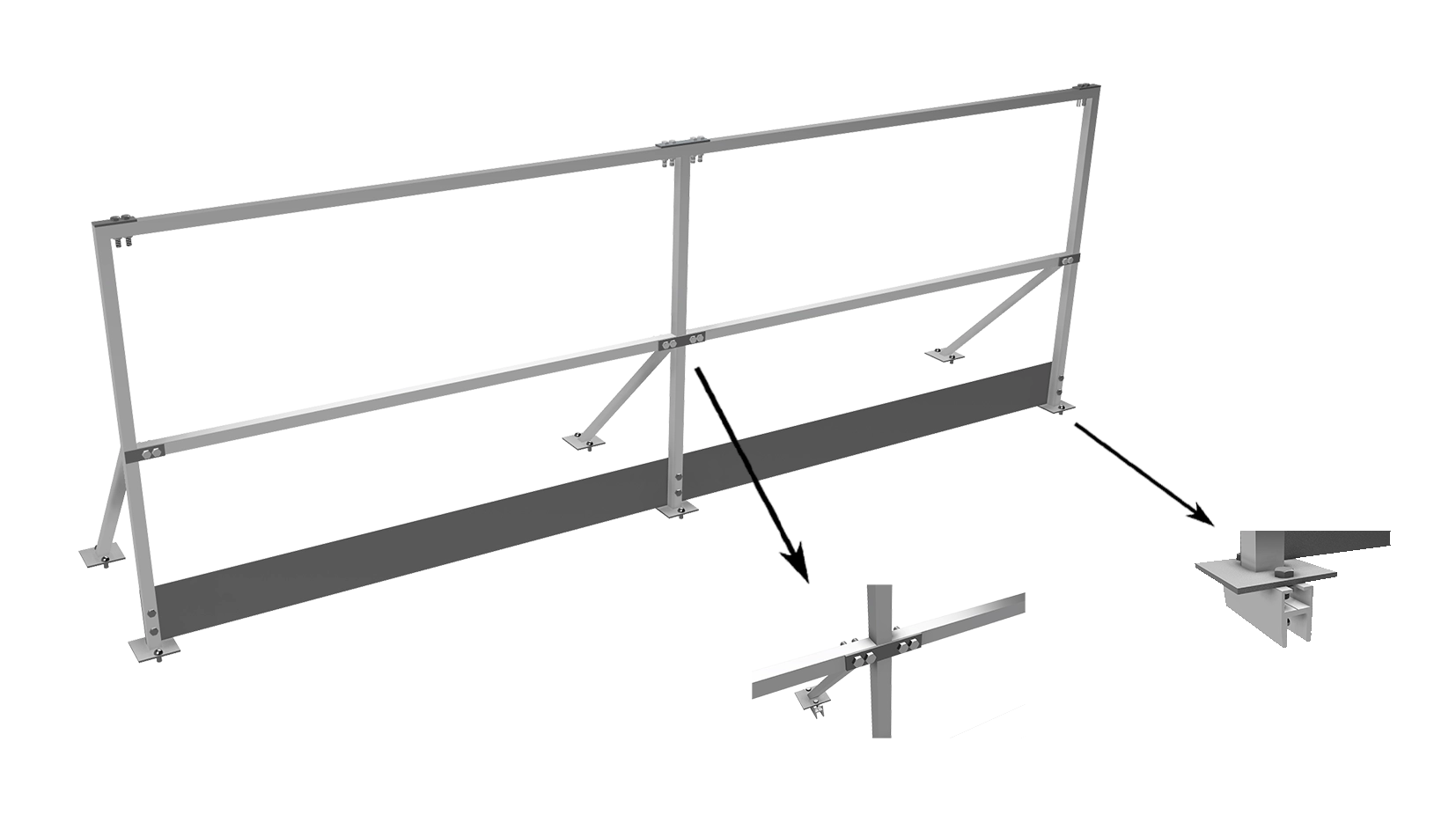 Guard Rail Standing Seam Roof Fixing